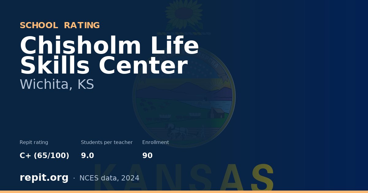 Chisholm Life Skills Center, Wichita, KS — Repit school rating C+ (65/100)