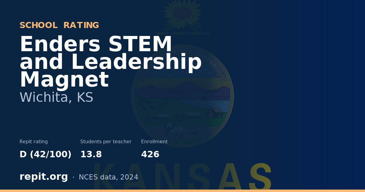 Enders STEM and Leadership Magnet, Wichita, KS — Repit school rating D (42/100)