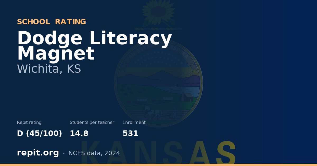 Dodge Literacy Magnet, Wichita, KS — Repit school rating D (45/100)