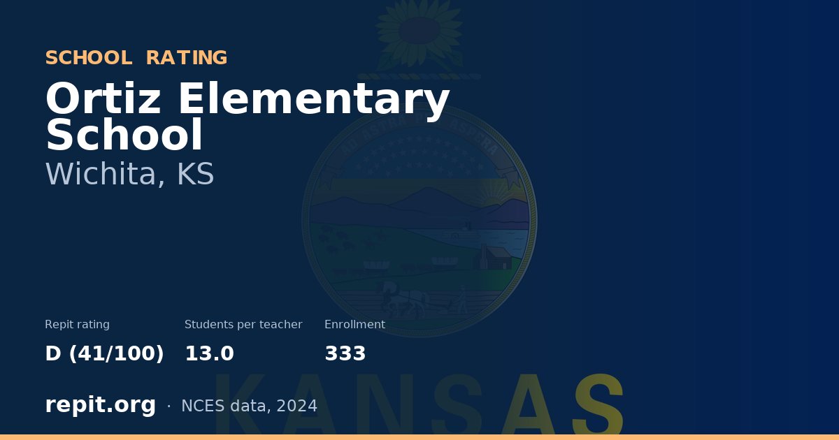 Ortiz Elementary School, Wichita, KS — Repit school rating D (41/100)