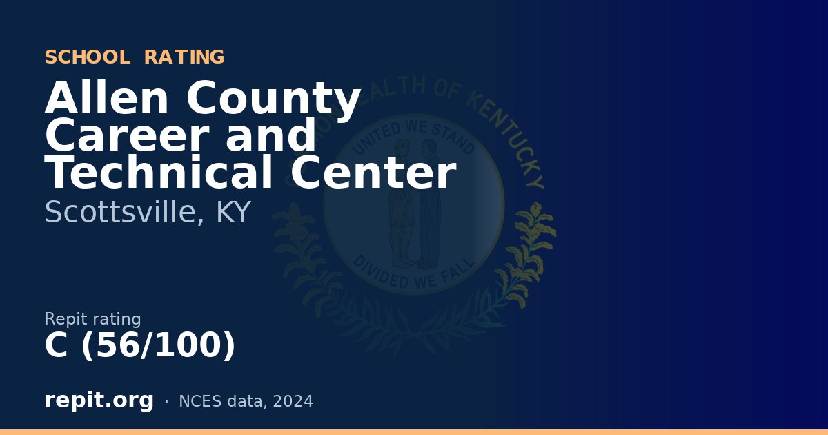 Allen County Career and Technical Center, Scottsville, KY — Repit school rating C (56/100)