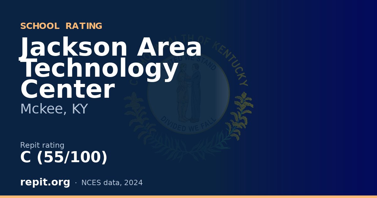Jackson Area Technology Center, Mckee, KY — Repit school rating C (55/100)
