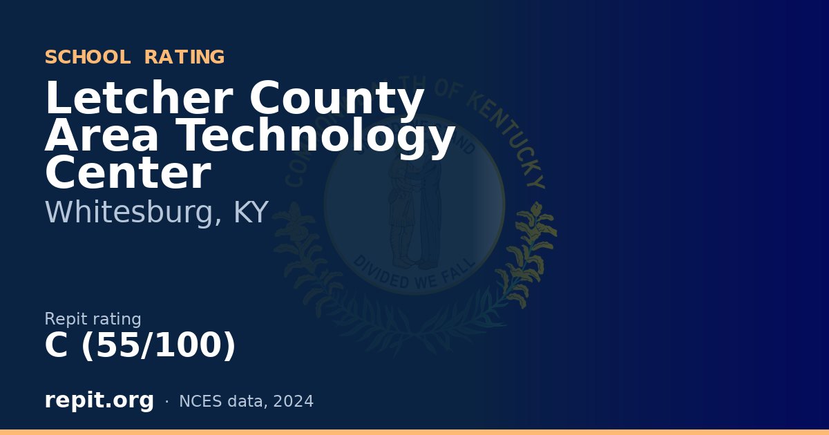 Letcher County Area Technology Center, Whitesburg, KY — Repit school rating C (55/100)