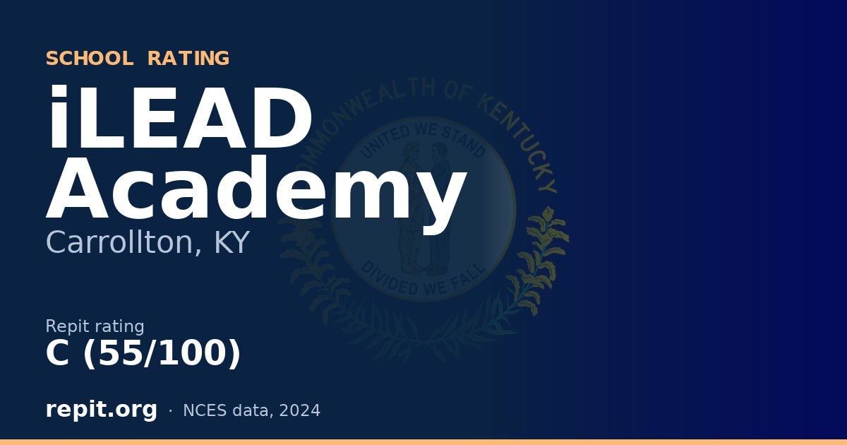 iLEAD Academy, Carrollton, KY — Repit school rating C (55/100)