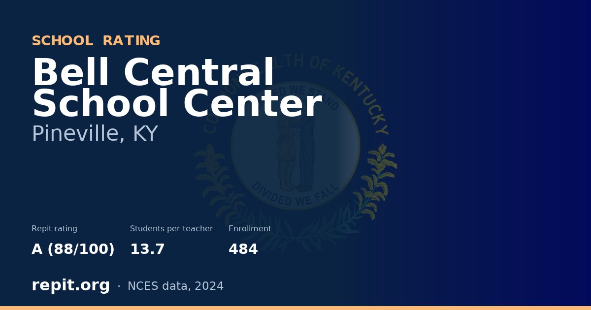 Bell Central School Center, Pineville, KY — Repit school rating A (88/100)