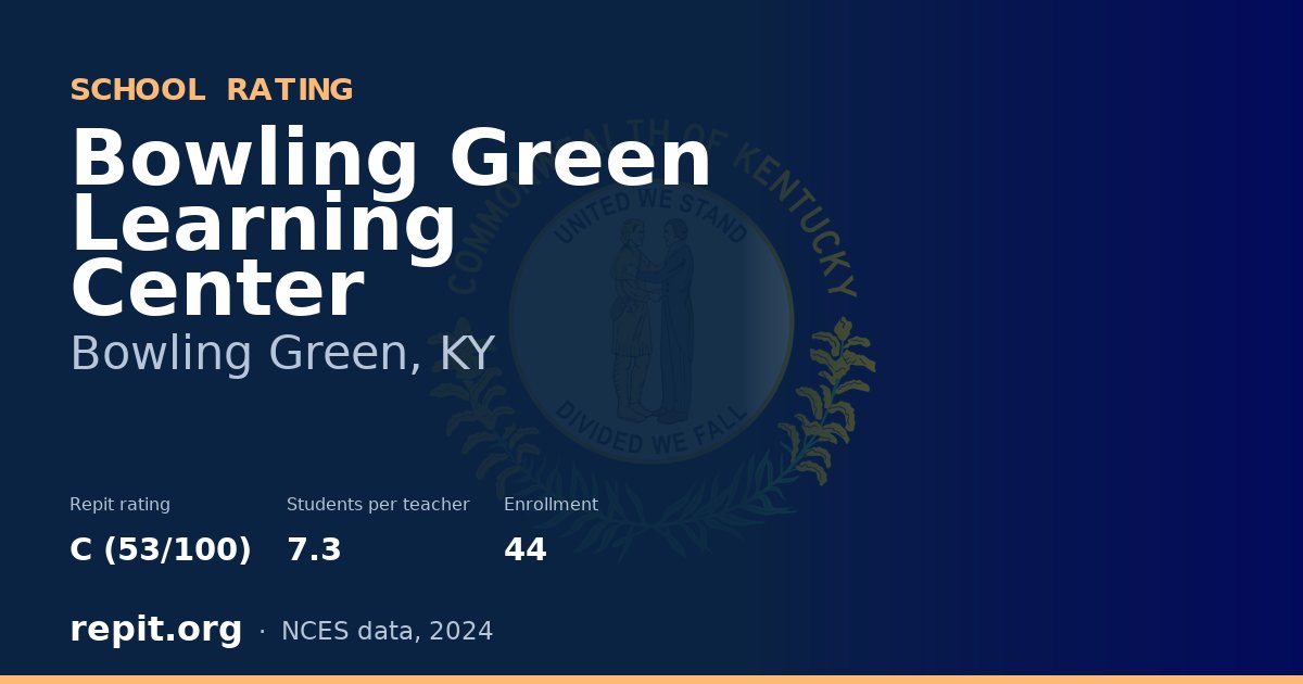 Bowling Green Learning Center, Bowling Green, KY — Repit school rating C (53/100)