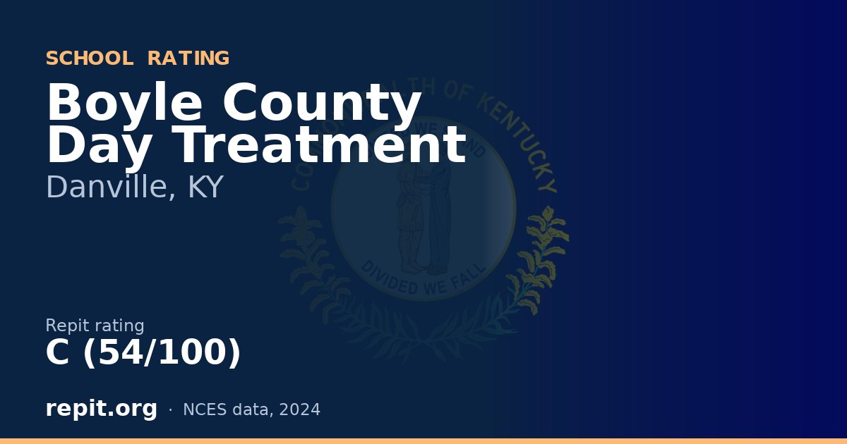 Boyle County Day Treatment, Danville, KY — Repit school rating C (54/100)