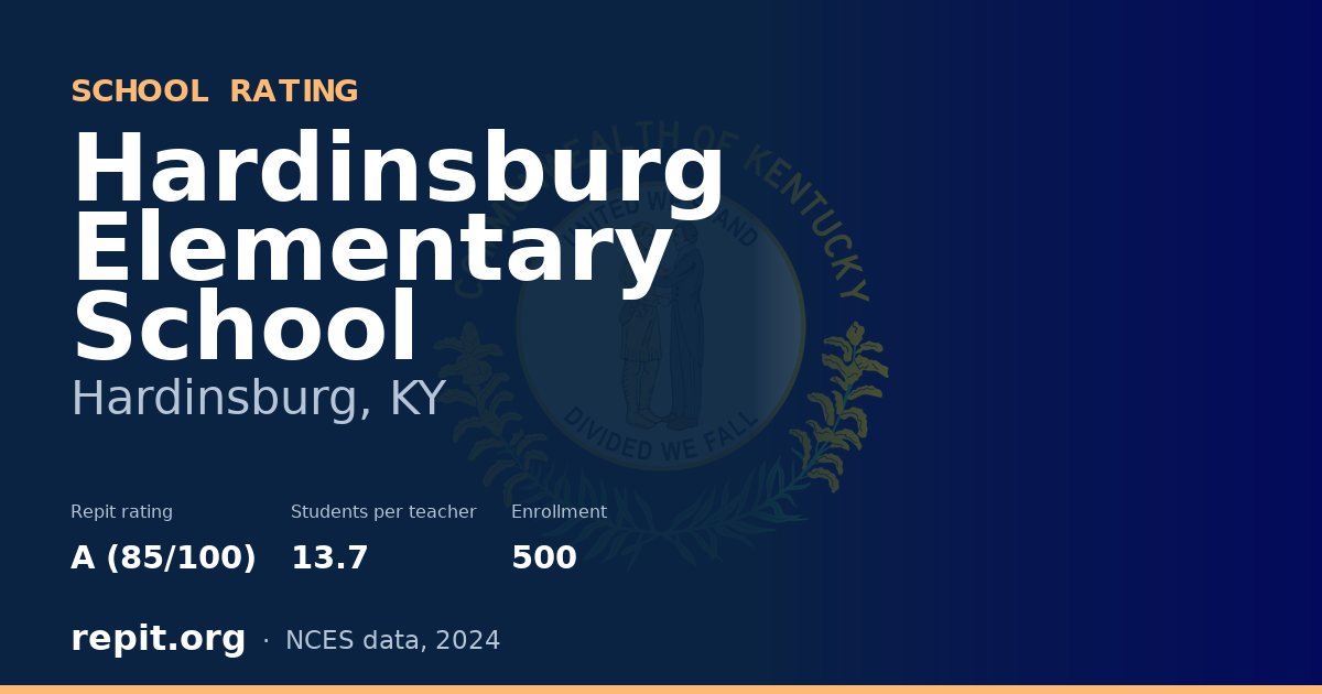 Hardinsburg Elementary School, Hardinsburg, KY — Repit school rating A (85/100)