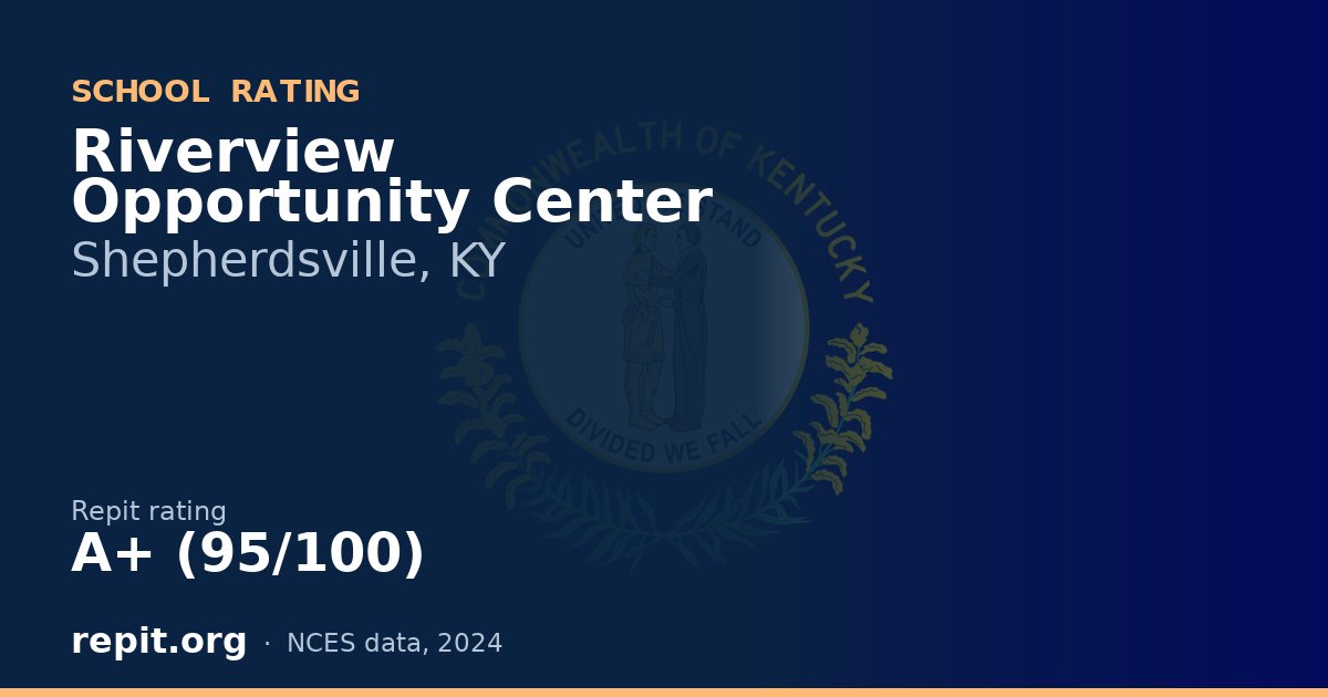 Riverview Opportunity Center, Shepherdsville, KY — Repit school rating A+ (95/100)