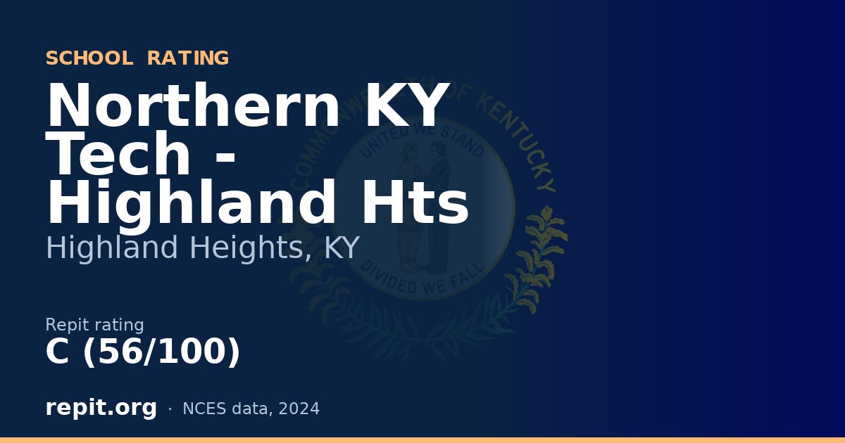 Northern KY Tech - Highland Hts, Highland Heights, KY — Repit school rating C (56/100)