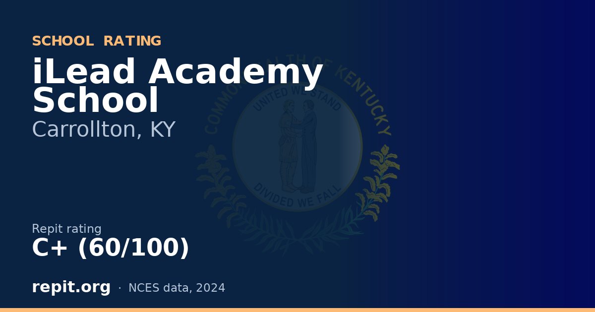 iLead Academy School, Carrollton, KY — Repit school rating C+ (60/100)