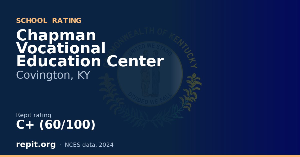 Chapman Vocational Education Center, Covington, KY — Repit school rating C+ (60/100)