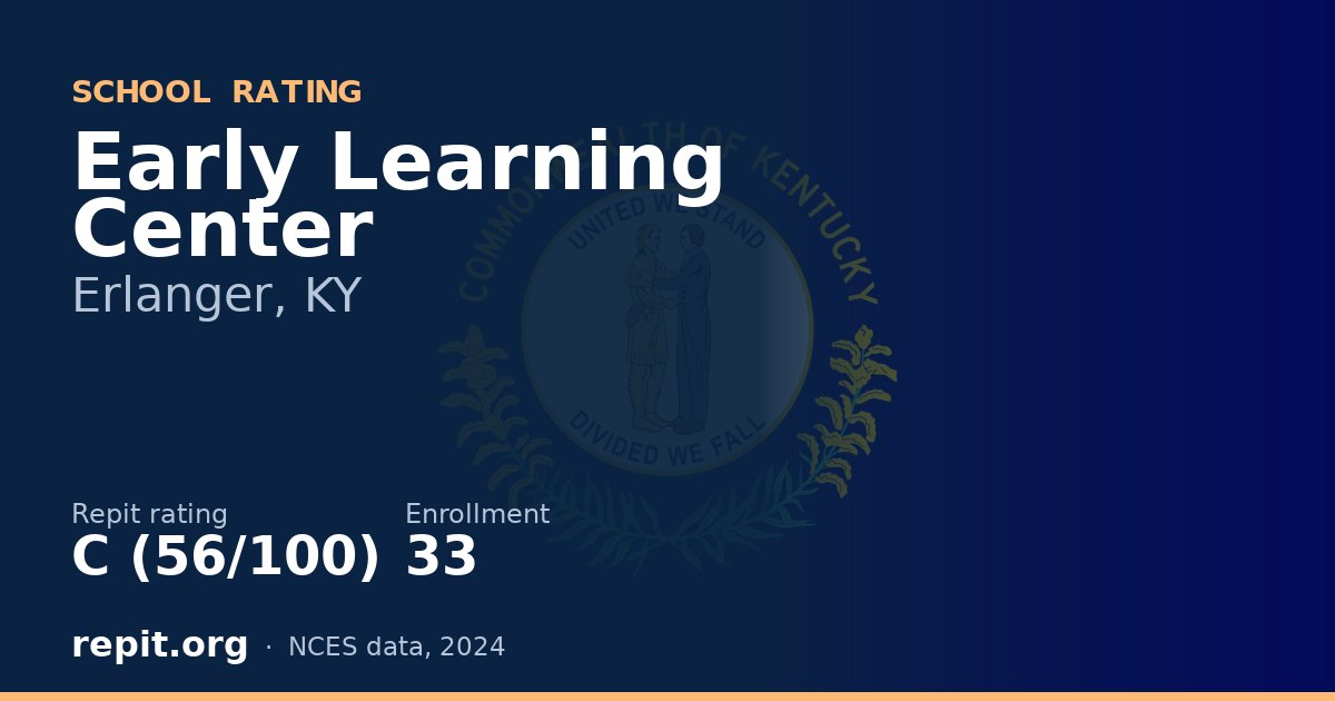 Early Learning Center, Erlanger, KY — Repit school rating C (56/100)