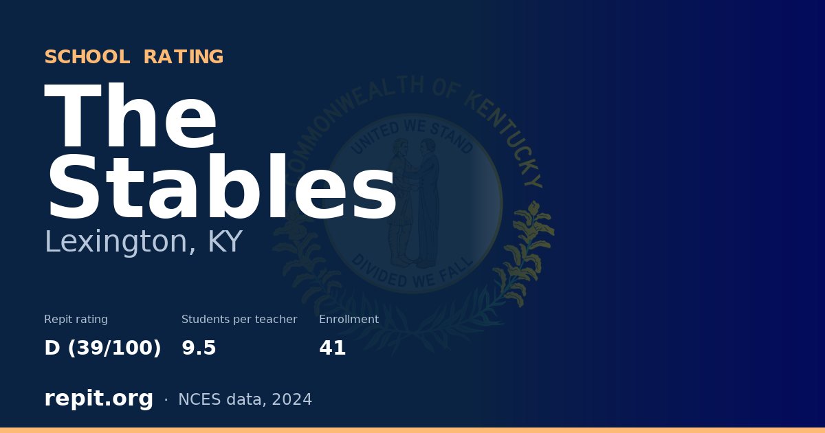 The Stables, Lexington, KY — Repit school rating D (39/100)