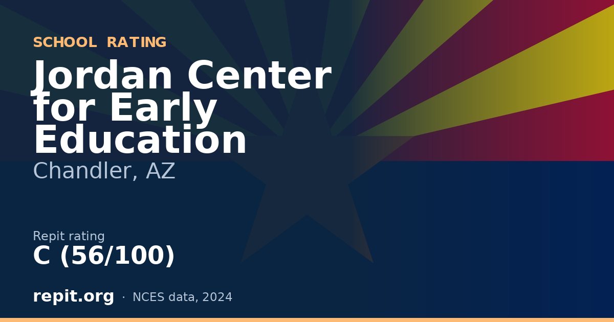 Jordan Center for Early Education, Chandler, AZ — Repit school rating C (56/100)