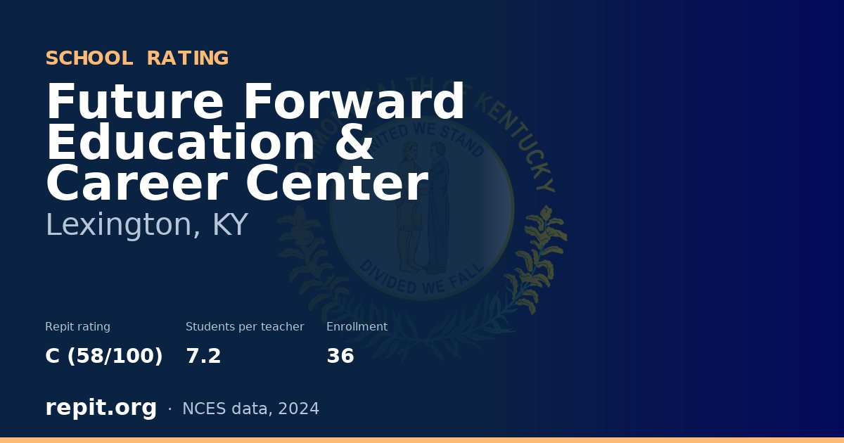 Future Forward Education & Career Center, Lexington, KY — Repit school rating C (58/100)