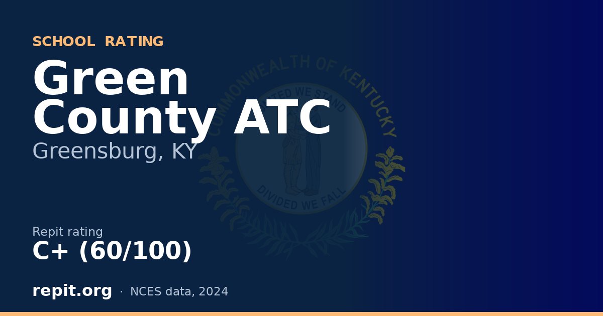 Green County ATC, Greensburg, KY — Repit school rating C+ (60/100)