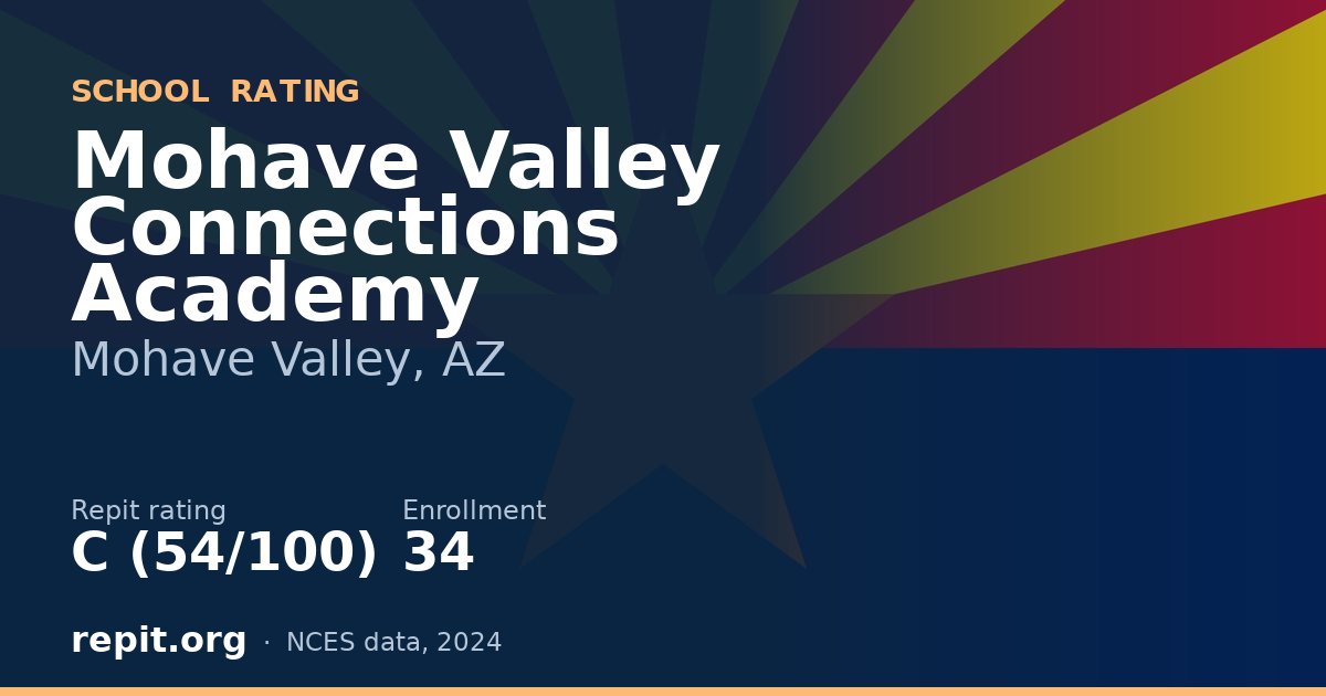 Mohave Valley Connections Academy, Mohave Valley, AZ — Repit school rating C (54/100)