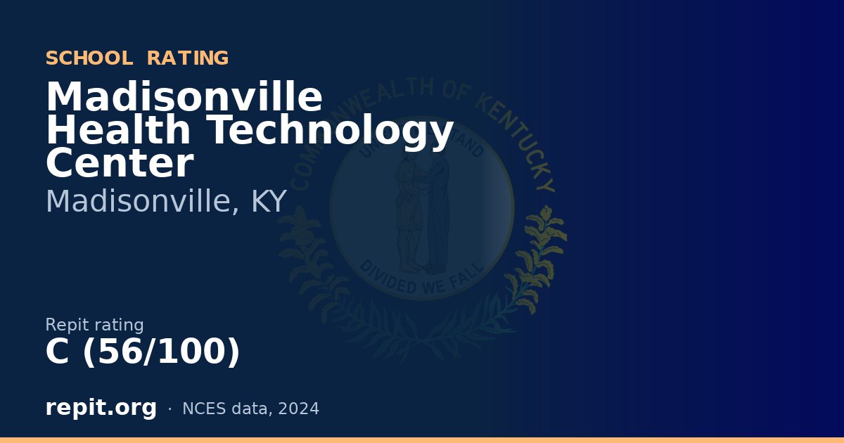 Madisonville Health Technology Center, Madisonville, KY — Repit school rating C (56/100)
