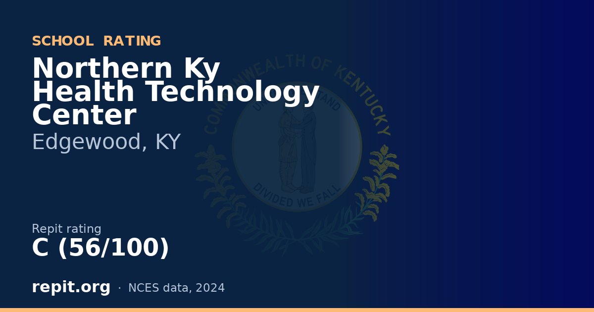Northern Ky Health Technology Center, Edgewood, KY — Repit school rating C (56/100)