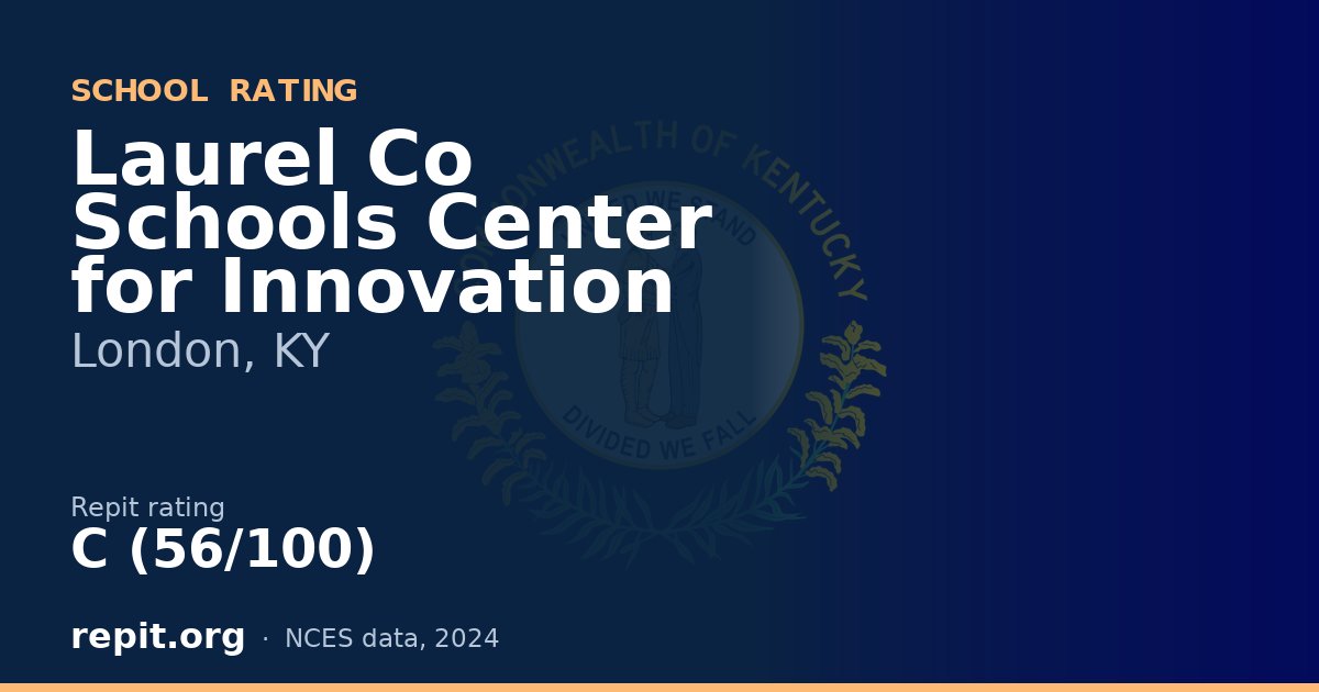 Laurel Co Schools Center for Innovation, London, KY — Repit school rating C (56/100)