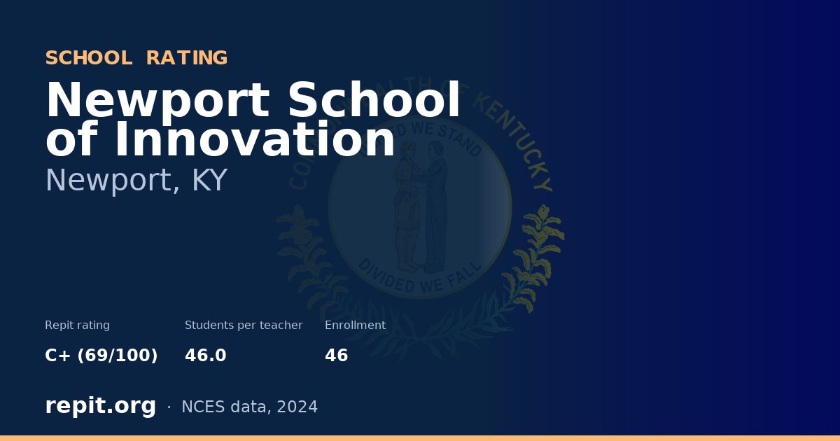 Newport School of Innovation, Newport, KY — Repit school rating C+ (69/100)