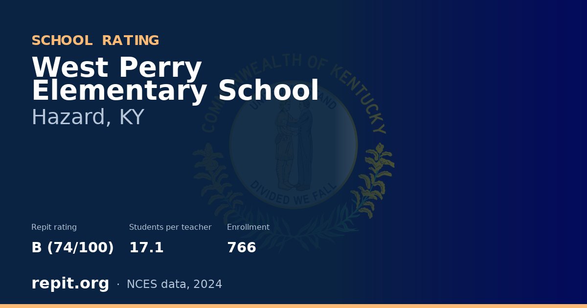 West Perry Elementary School, Hazard, KY — Repit school rating B (74/100)