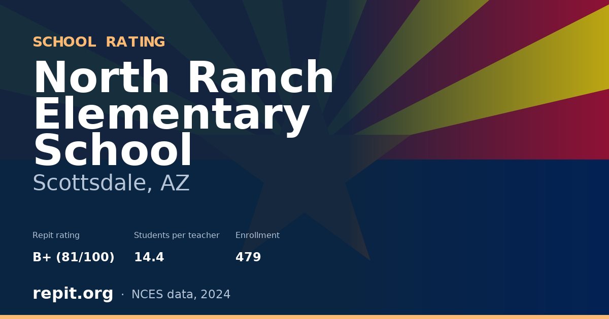 North Ranch Elementary School, Scottsdale, AZ — Repit school rating B+ (81/100)