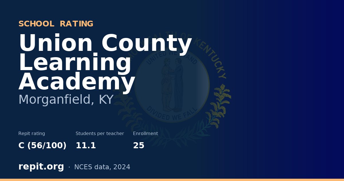 Union County Learning Academy, Morganfield, KY — Repit school rating C (56/100)