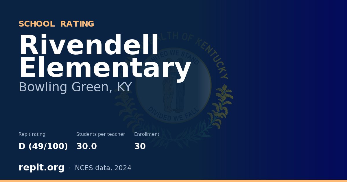 Rivendell Elementary, Bowling Green, KY — Repit school rating D (49/100)