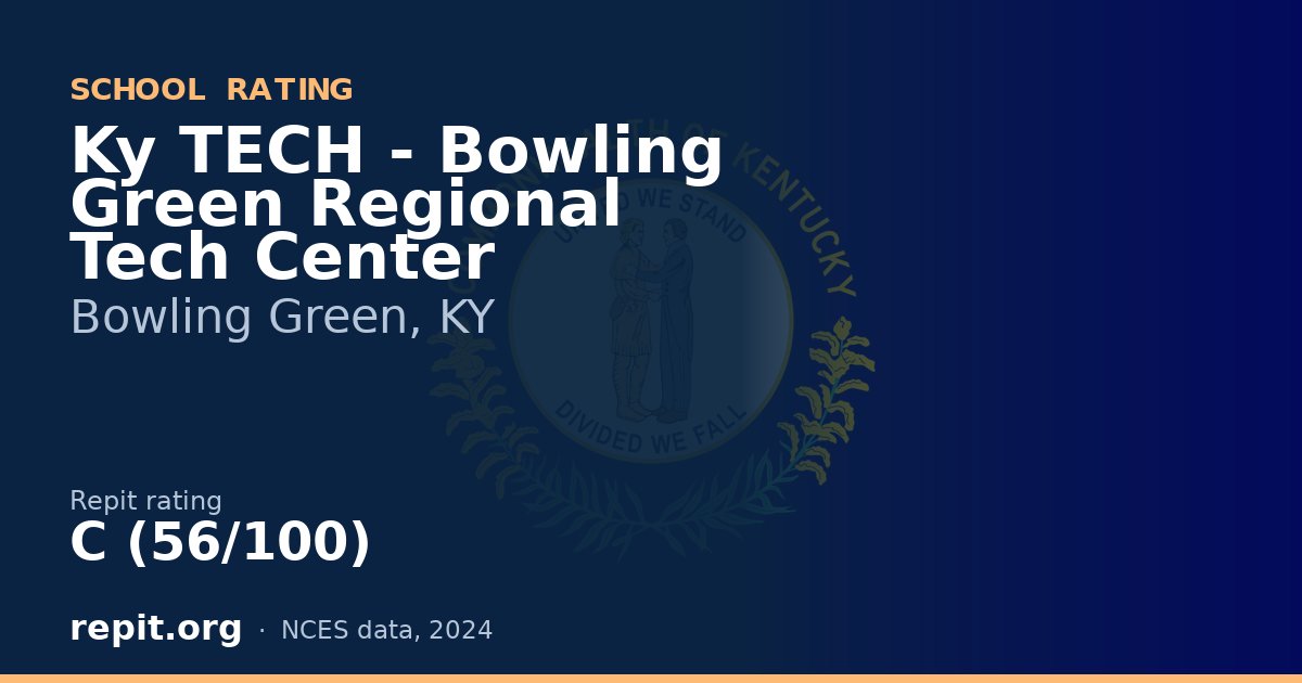 Ky TECH - Bowling Green Regional Tech Center, Bowling Green, KY — Repit school rating C (56/100)