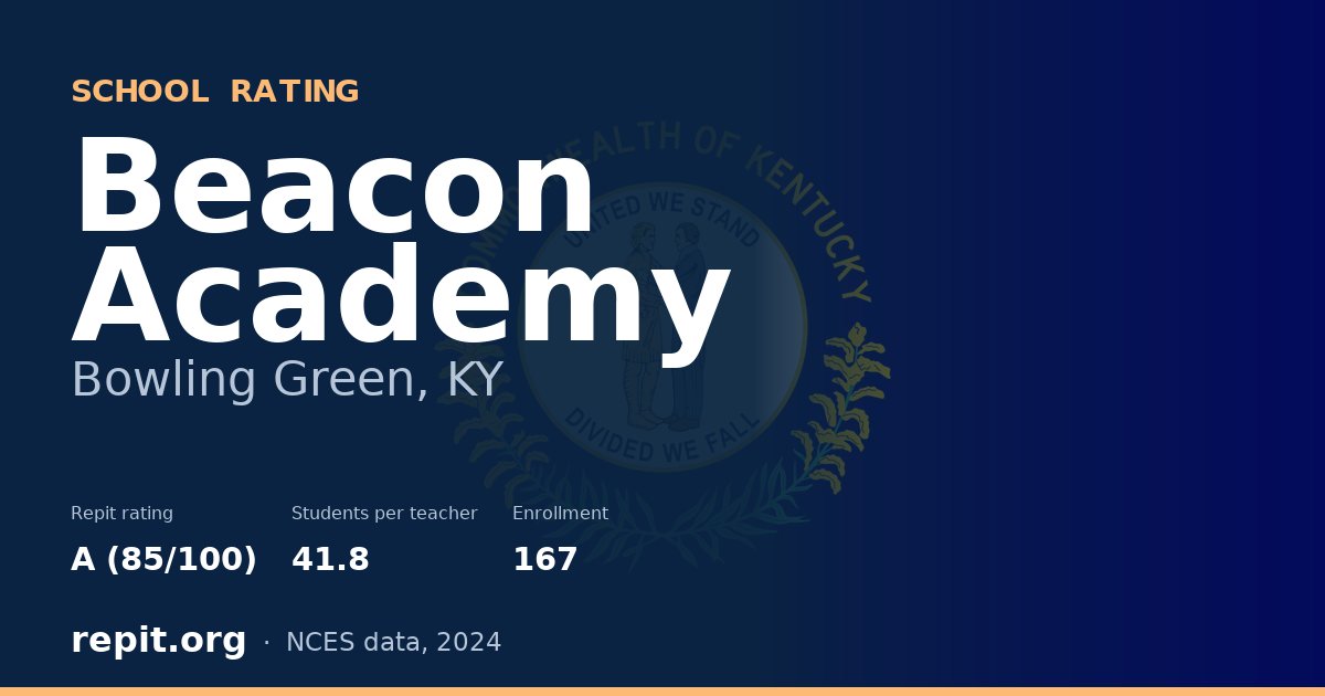 Beacon Academy, Bowling Green, KY — Repit school rating A (85/100)