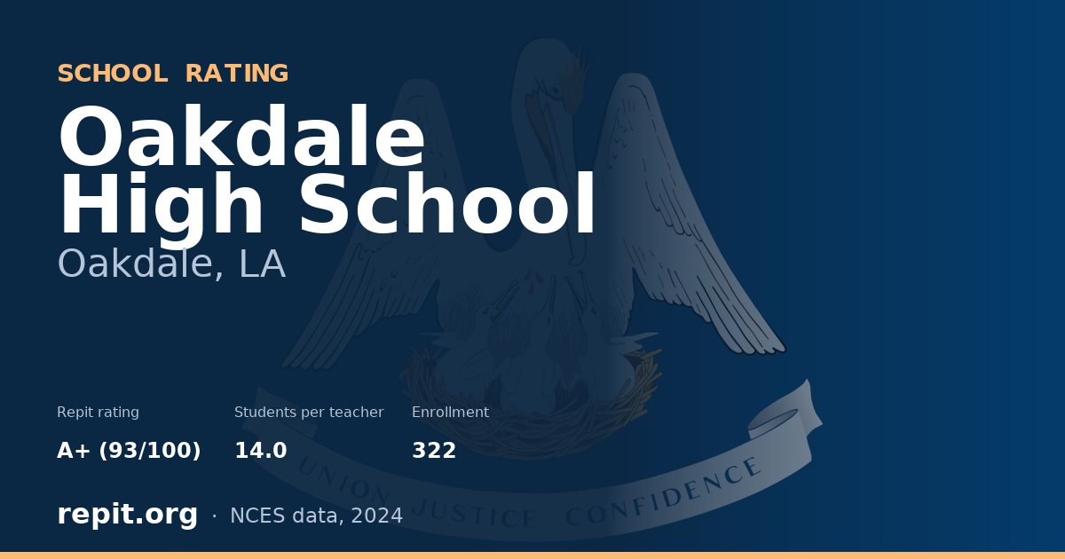 Oakdale High School, Oakdale, LA — Repit school rating A+ (93/100)