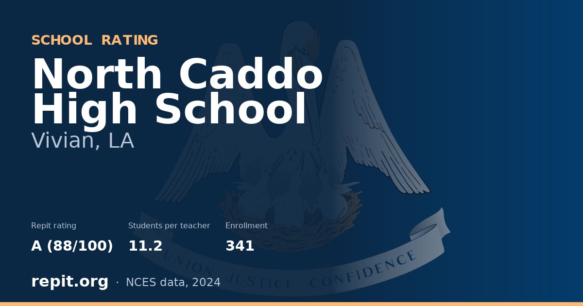 North Caddo High School, Vivian, LA — Repit school rating A (88/100)