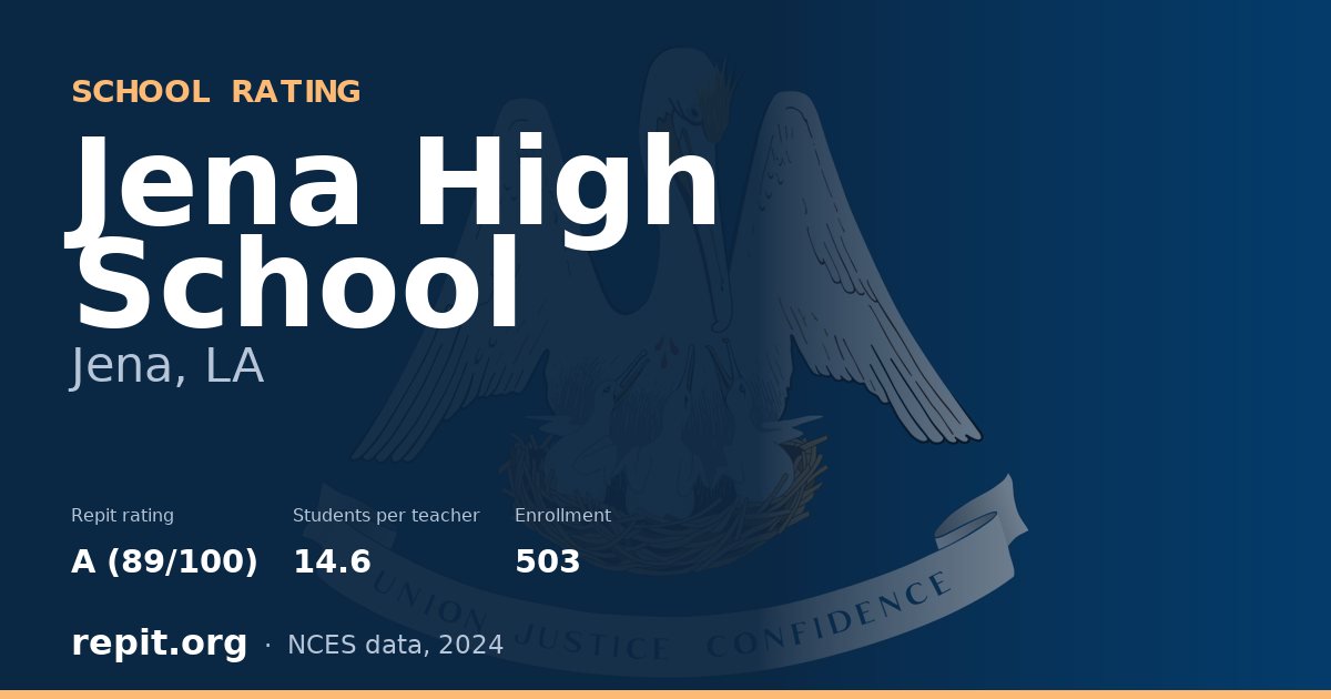 Jena High School, Jena, LA — Repit school rating A (89/100)