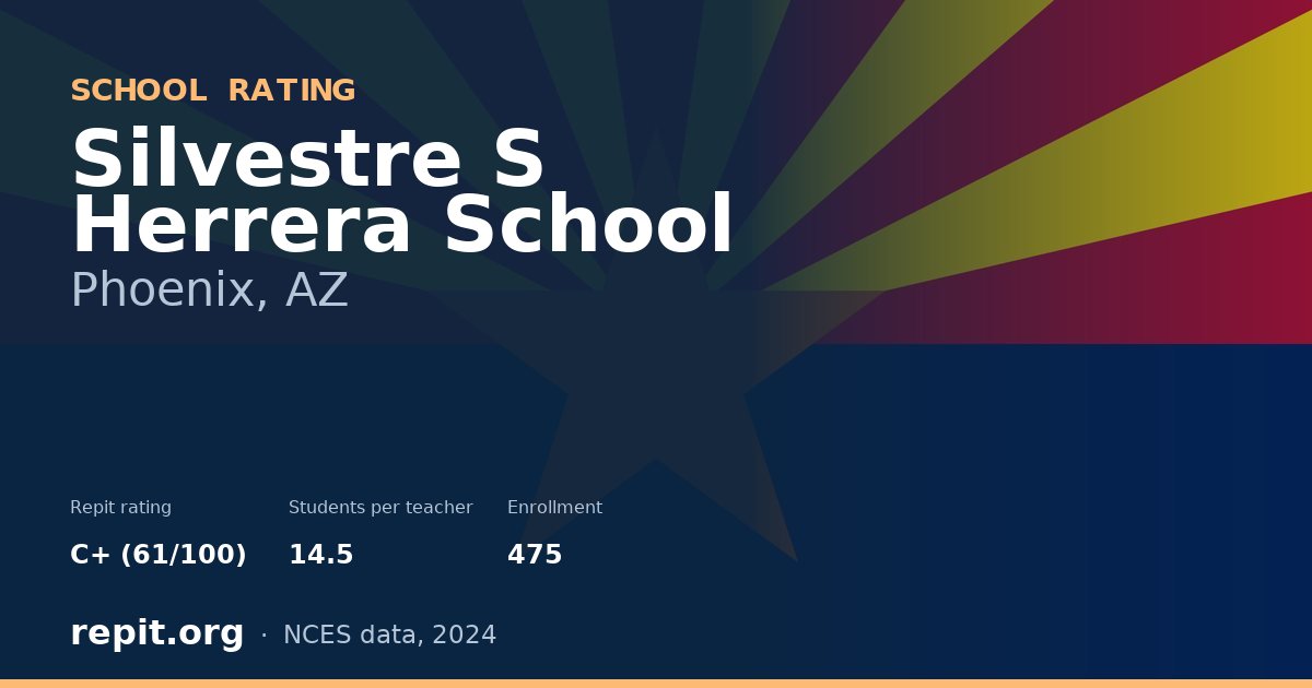 Silvestre S Herrera School, Phoenix, AZ — Repit school rating C+ (61/100)