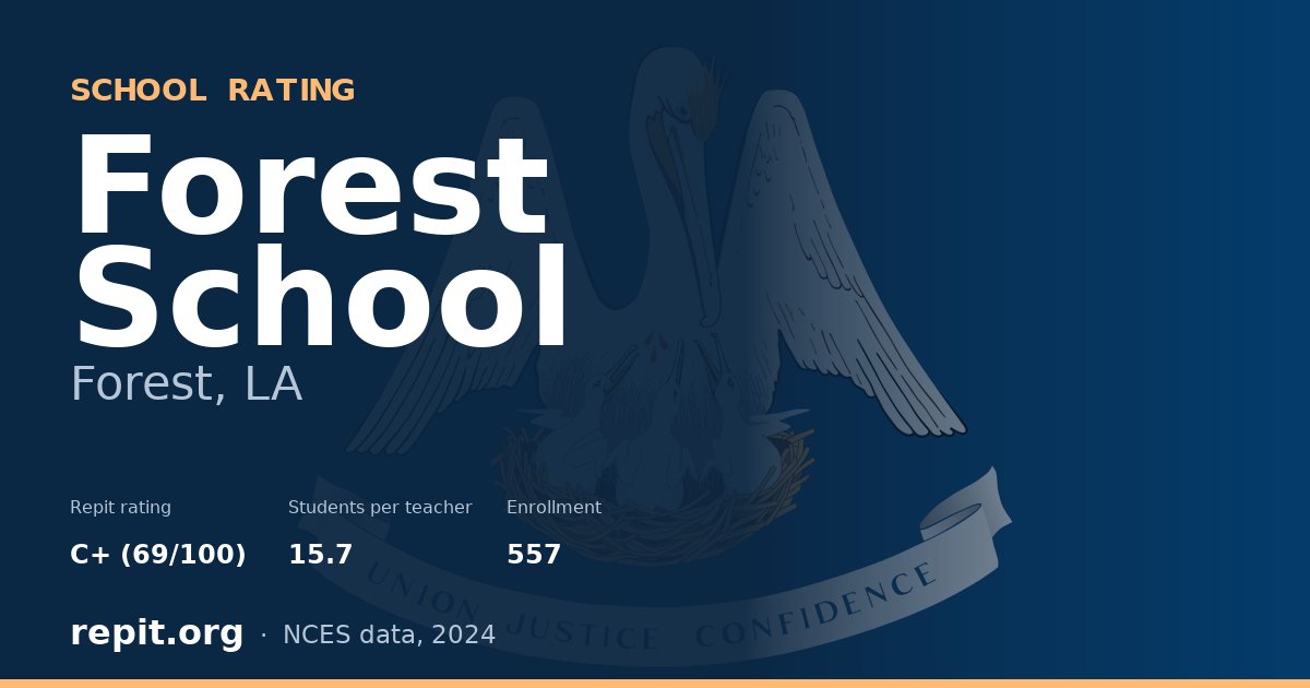 Forest School, Forest, LA — Repit school rating C+ (69/100)