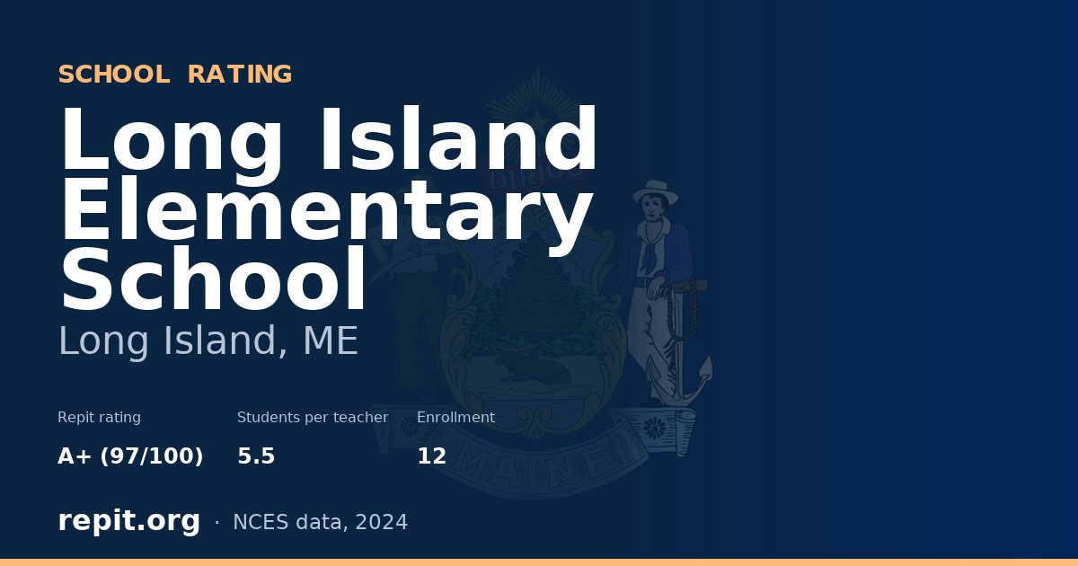 Long Island Elementary School, Long Island, ME — Repit school rating A+ (97/100)
