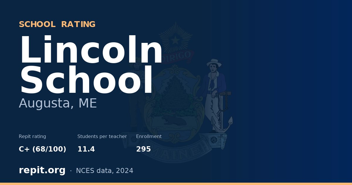 Lincoln School, Augusta, ME — Repit school rating C+ (68/100)