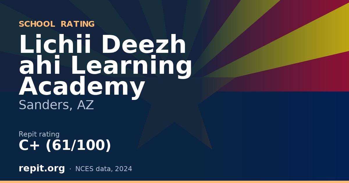Lichii Deezh ahi Learning Academy, Sanders, AZ — Repit school rating C+ (61/100)