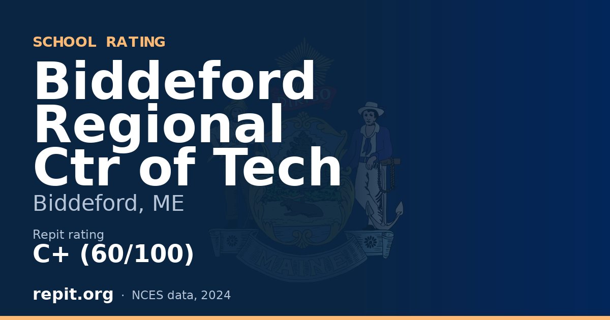 Biddeford Regional Ctr of Tech, Biddeford, ME — Repit school rating C+ (60/100)