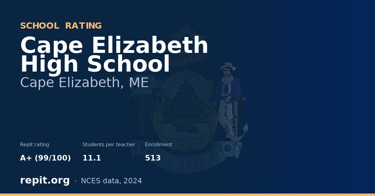 Cape Elizabeth High School, Cape Elizabeth, ME — Repit school rating A+ (99/100)