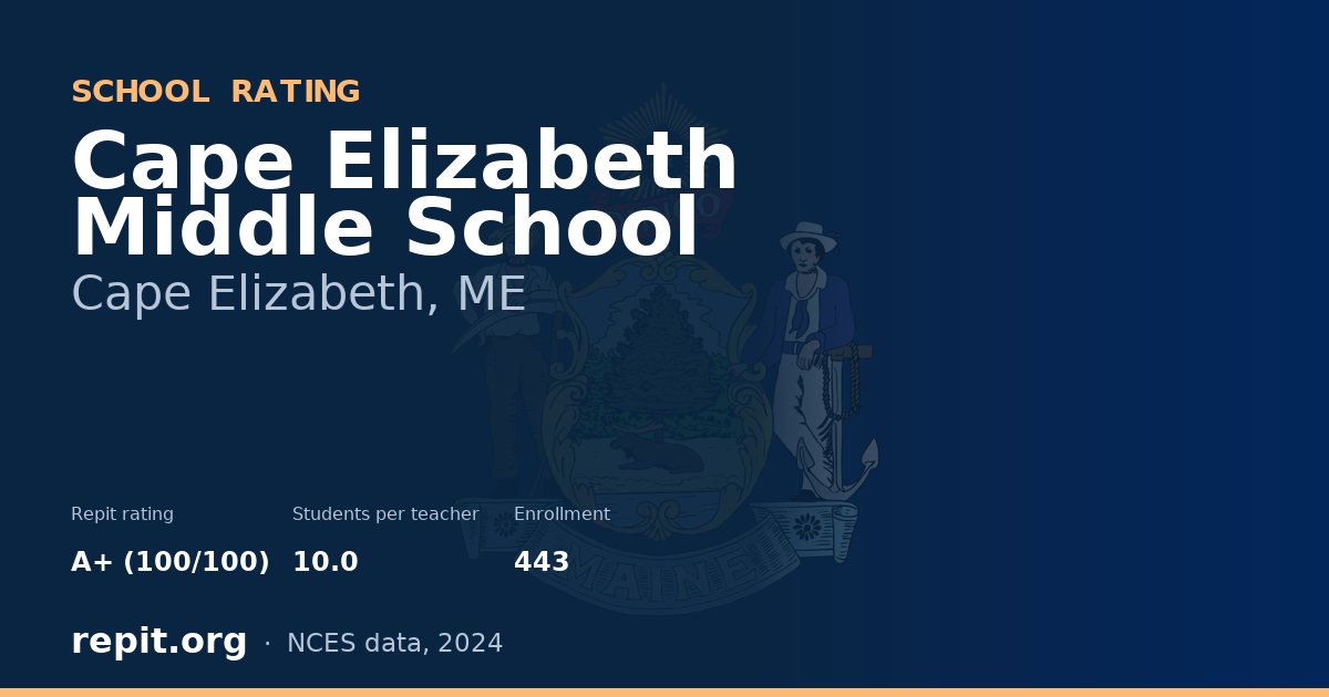 Cape Elizabeth Middle School, Cape Elizabeth, ME — Repit school rating A+ (100/100)