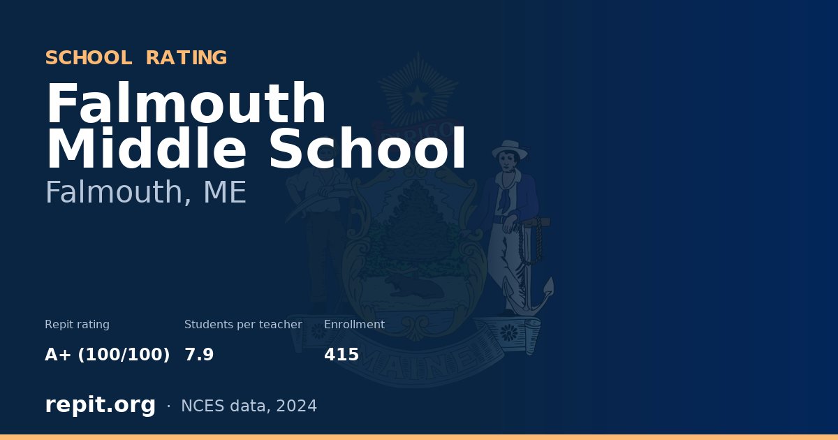 Falmouth Middle School, Falmouth, ME — Repit school rating A+ (100/100)