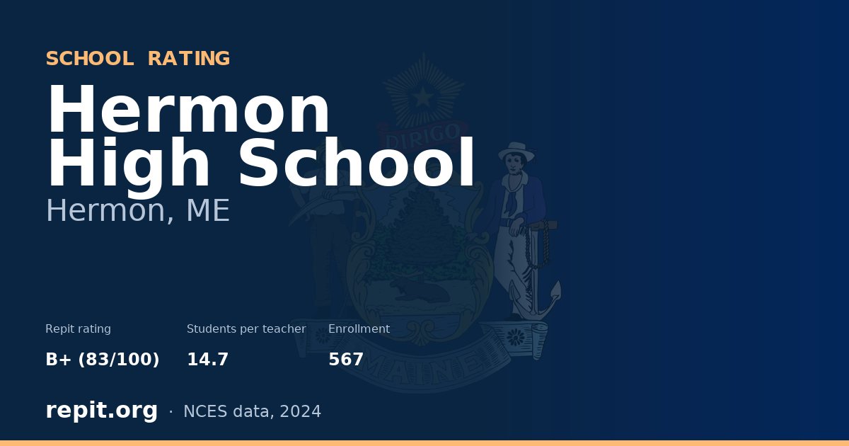 Hermon High School, Hermon, ME — Repit school rating B+ (83/100)