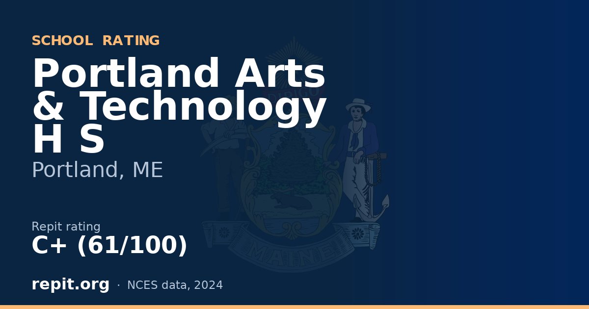 Portland Arts & Technology H S, Portland, ME — Repit school rating C+ (61/100)