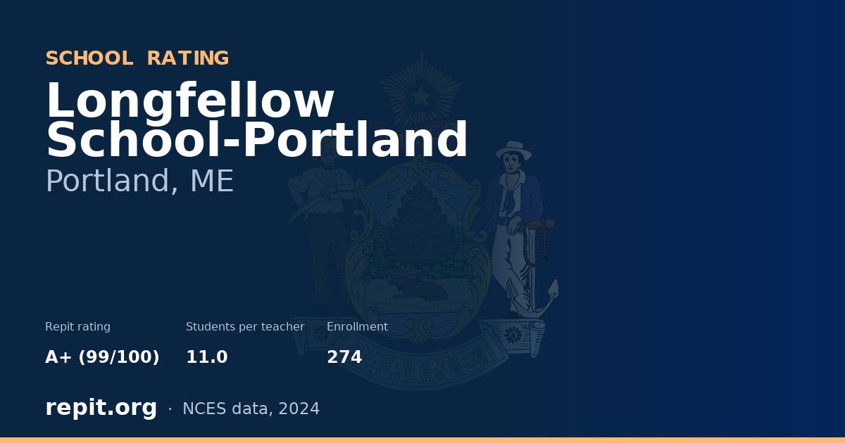 Longfellow School-Portland, Portland, ME — Repit school rating A+ (99/100)