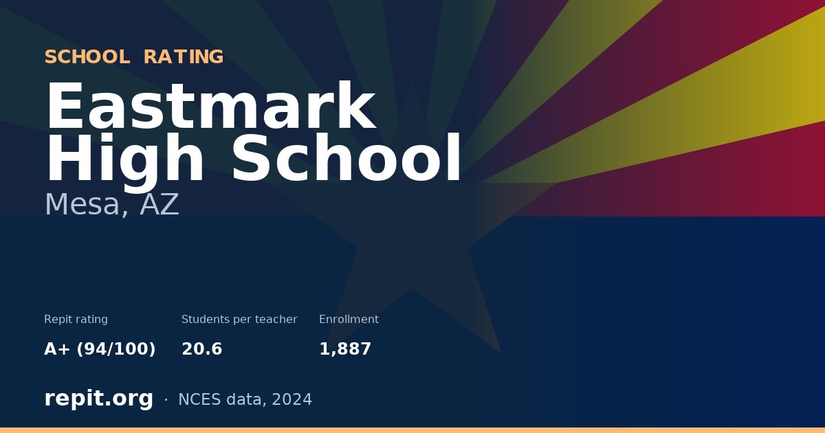 Eastmark High School, Mesa, AZ — Repit school rating A+ (94/100)