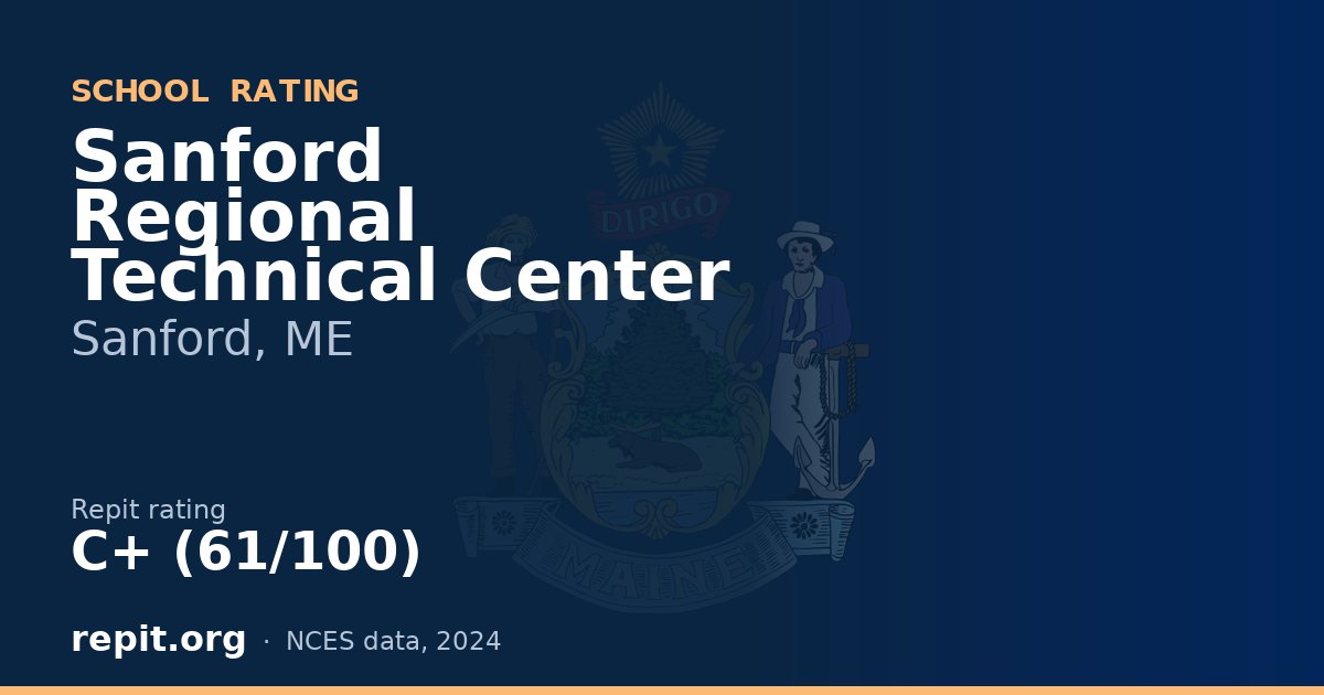 Sanford Regional Technical Center, Sanford, ME — Repit school rating C+ (61/100)