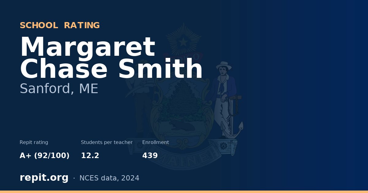 Margaret Chase Smith, Sanford, ME — Repit school rating A+ (92/100)